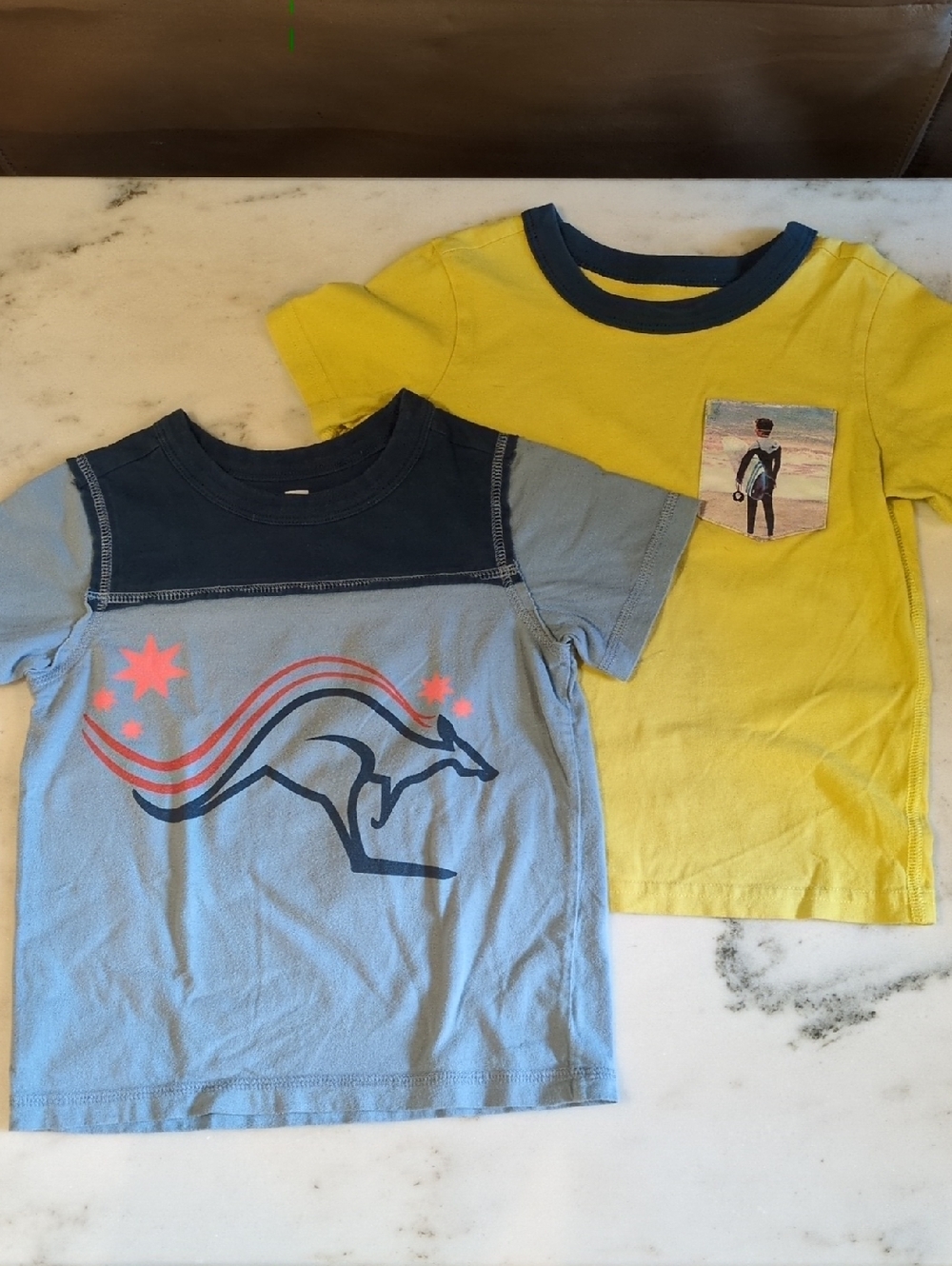 Tea Collection Australia Graphic Tee Bundle Size 4 Kangaroo Surfer